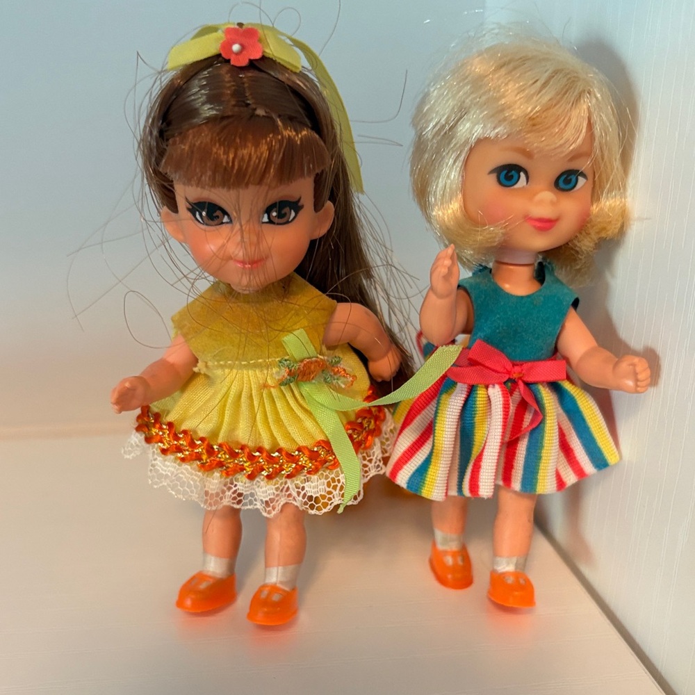 Vintage Mattel Skiddles dolls